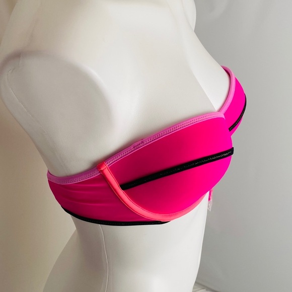 Victoria’s Secret The Flirt Bandeau neon pink 34D - Picture 2 of 7